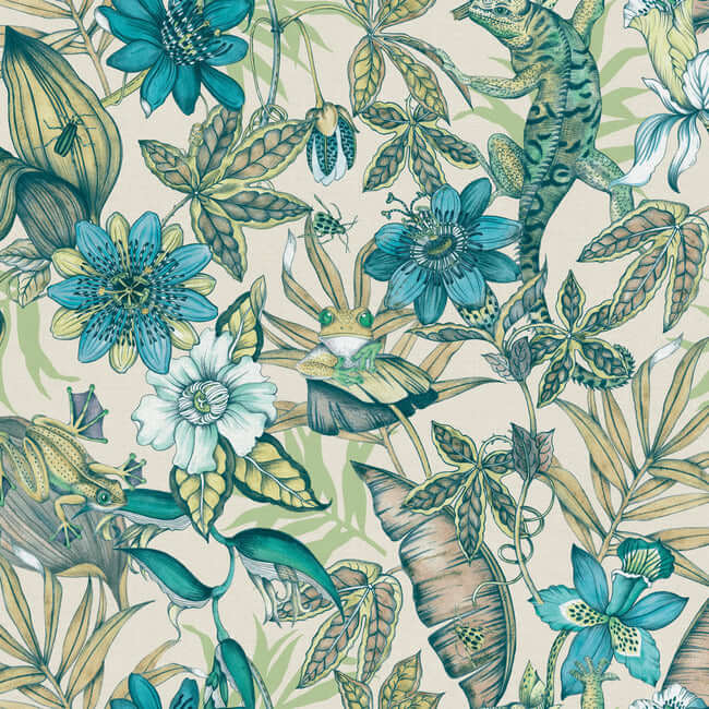 rainforest-multicolor-wallpaper-york-wallcoverings-bl1705 - York Wallcoverings Wallpaper