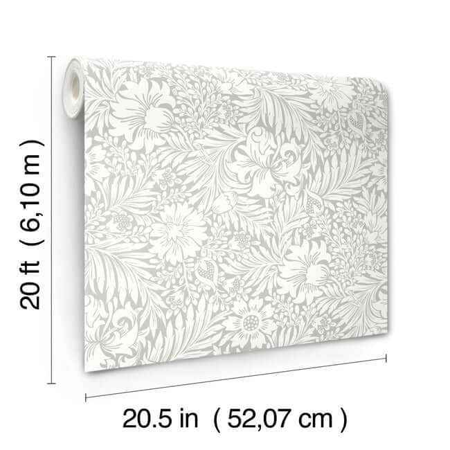 Modern Acanthus Mist Peel & Stick Wallpaper - York Wallcoverings - PSW1444RL - York Wallcoverings Wallpaper