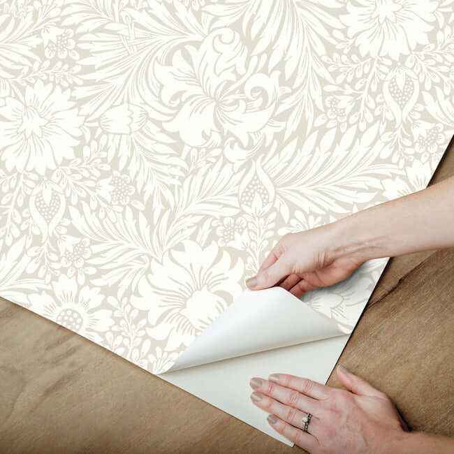 Modern Acanthus Wicker Peel & Stick Wallpaper - York Wallcoverings - PSW1445RL - York Wallcoverings Wallpaper