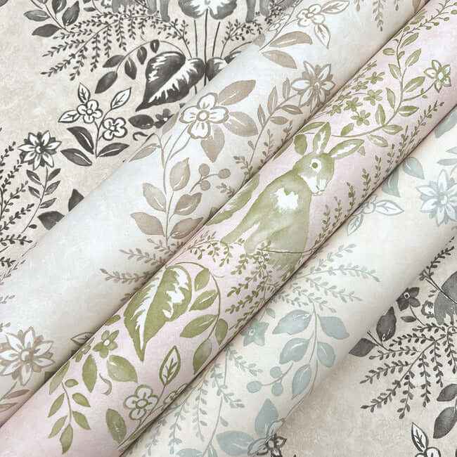 Cottontail Toile Linen & Charcoal Peel & Stick Wallpaper - York Wallcoverings - PSW1433RL - York Wallcoverings Wallpaper