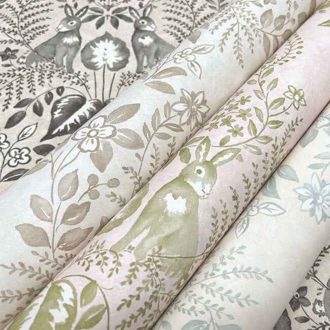 Cottontail Toile Pink & Chartreuse Peel & Stick Wallpaper - York Wallcoverings - PSW1432RL - York Wallcoverings Wallpaper