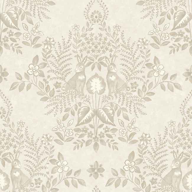 Cottontail Toile Wicker Peel & Stick Wallpaper - York Wallcoverings - PSW1434RL