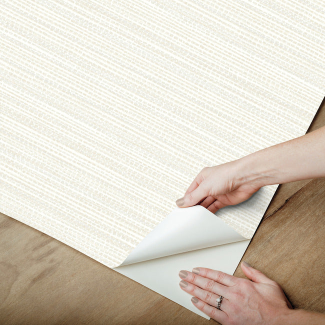 tick-mark-texture-premium-peel-stick-wallpaper-sand-fog-york-wallcoverings-psw1450rl