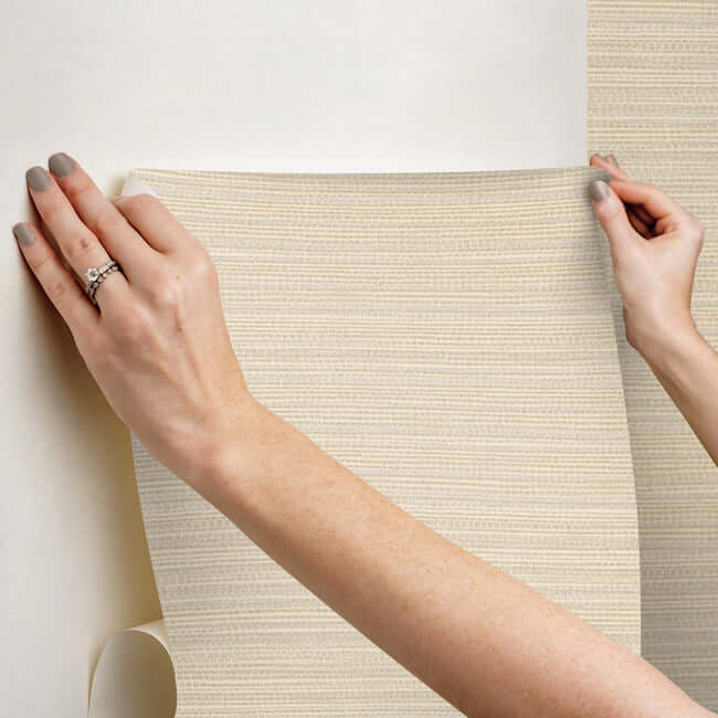 tick-mark-texture-warm-wheat-peel-stick-wallpaper-york-wallcoverings-psw1449rl - York Wallcoverings Wallpaper