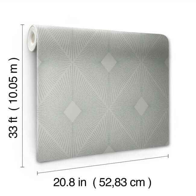 Harlowe Light Grey & Silver Wallpaper - York Wallcoverings - MD7132 - York Wallcoverings Wallpaper