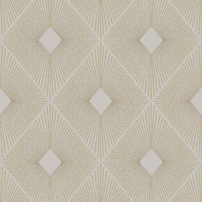 Harlowe Warm Grey & Gold Wallpaper - York Wallcoverings - MD7133 - York Wallcoverings Wallpaper
