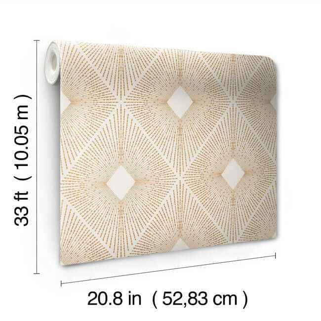 Harlowe White & Gold Wallpaper - York Wallcoverings - NW3592 - York Wallcoverings Wallpaper
