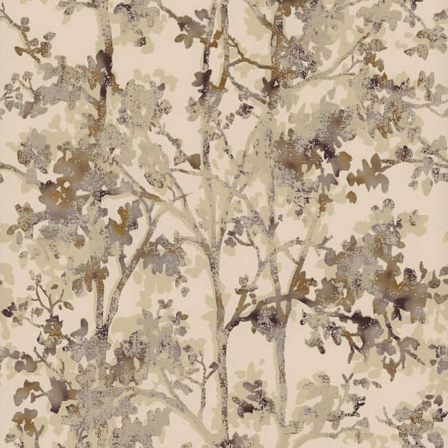 shimmering-foliage-khaki-wallpaper-york-wallcoverings-nw3584 - York Wallcoverings Wallpaper