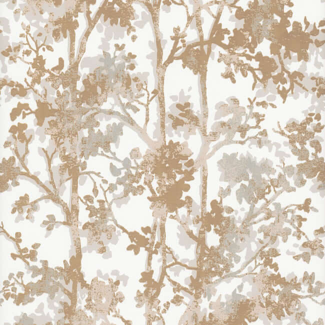 shimmering-foliage-white-gold-wallpaper-york-wallcoverings-nw3583 - York Wallcoverings Wallpaper