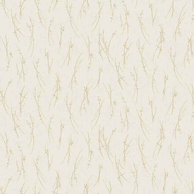 Sprigs Cream & Gold Wallpaper - York Wallcoverings - MD7192 - York Wallcoverings Wallpaper