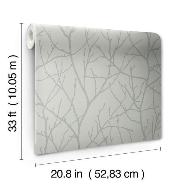 trees-silhouette-eucalyptus-silver-wallpaper-york-wallcoverings-md7124 - York Wallcoverings Wallpaper
