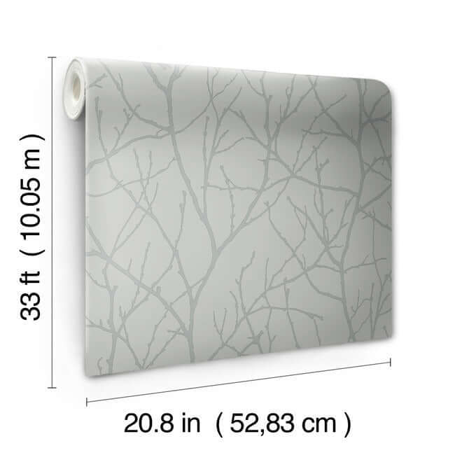 trees-silhouette-smokey-blue-silver-wallpaper-york-wallcoverings-md7123 - York Wallcoverings Wallpaper