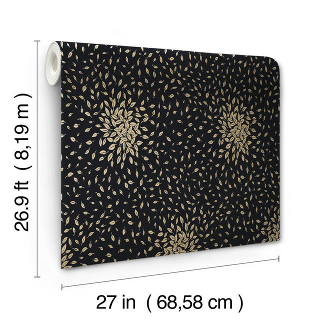 petite-leaves-wallpaper-black-gold-york-wallcoverings-md7102