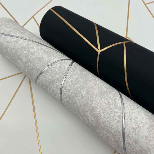 Nazca Black & Gold Wallpaper - York Wallcoverings - MD7181 - York Wallcoverings Wallpaper