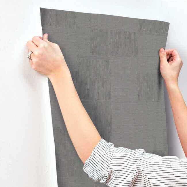 Contour Gunmetal Wallpaper - York Wallcoverings - OI0705 - York Wallcoverings Wallpaper