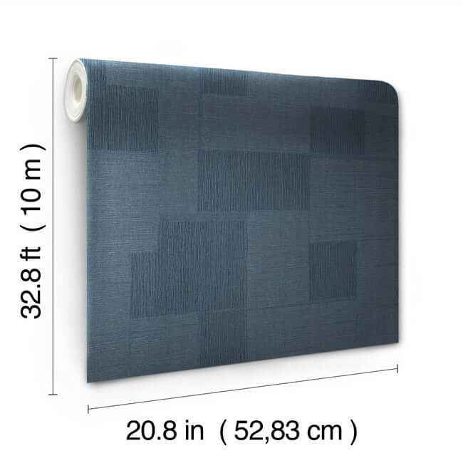 Contour Navy Wallpaper - York Wallcoverings - OI0706 - York Wallcoverings Wallpaper