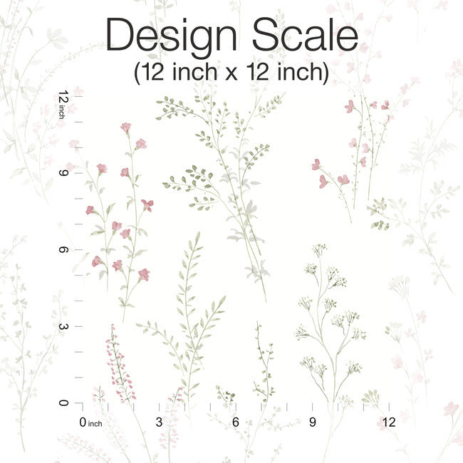 wildflower-sprigs-peel-and-stick-wallpaper-pink-green-grey-york-wallcoverings-psw1524rl