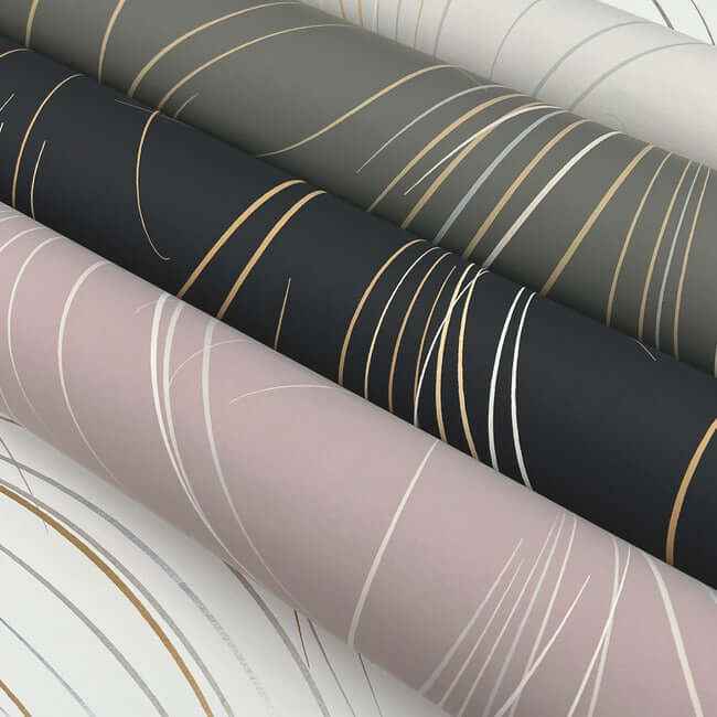 Graceful Wisp Lavender Wallpaper - York Wallcoverings - EV3935 - York Wallcoverings Wallpaper