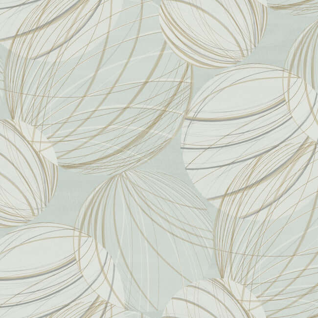floating-lanterns-smokey-blue-wallpaper-york-wallcoverings-ev3905 - York Wallcoverings Wallpaper