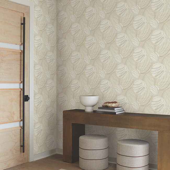 Floating Lanterns Taupe Wallpaper - York Wallcoverings - EV3908 - York Wallcoverings Wallpaper