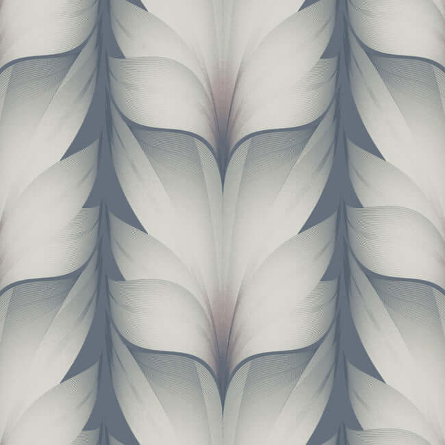 lotus-light-stripe-steel-wallpaper-york-wallcoverings-ev3951 - York Wallcoverings Wallpaper