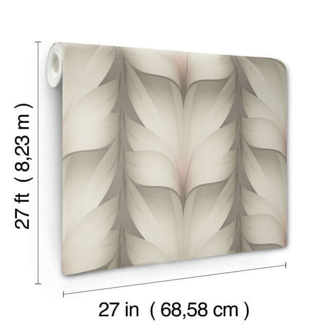 lotus-light-stripe-taupe-blush-wallpaper-york-wallcoverings-ev3952 - York Wallcoverings Wallpaper