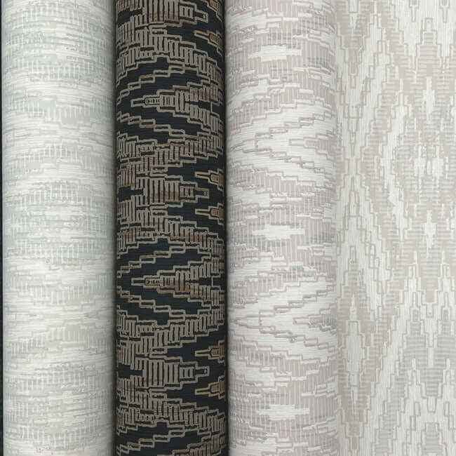 Diamond Marquise Blue & Neutral Wallpaper - York Wallcoverings - EV3914 - York Wallcoverings Wallpaper