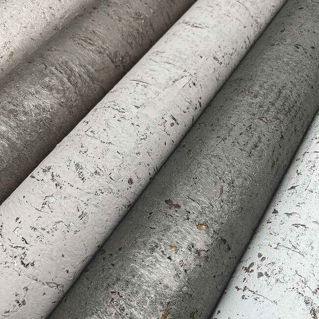 Cork Bright White & Gold Wallpaper - York Wallcoverings - EV3902 - York Wallcoverings Wallpaper