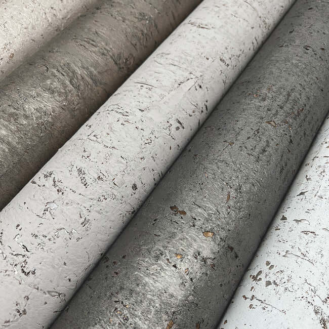 cork-pale-grey-silver-wallpaper-york-wallcoverings-ev3901 - York Wallcoverings Wallpaper