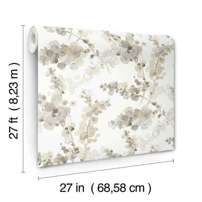 Blossom Fling Blonde Wallpaper - York Wallcoverings - EV3973 - York Wallcoverings Wallpaper