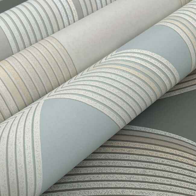 Progression Ogee Charcoal Wallpaper - York Wallcoverings - EV3986 - York Wallcoverings Wallpaper