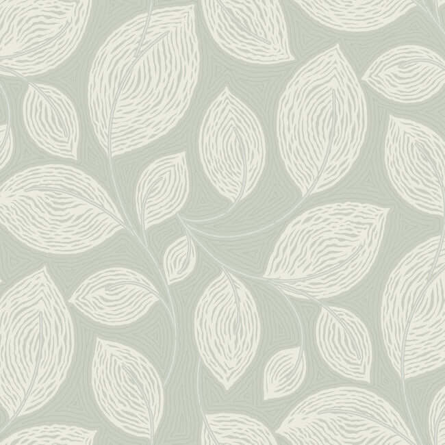 contoured-leaves-green-wallpaper-york-wallcoverings-ev3921 - York Wallcoverings Wallpaper