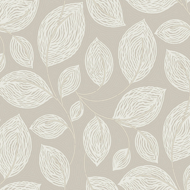 contoured-leaves-wallpaper-taupe-york-wallcoverings-ev3922