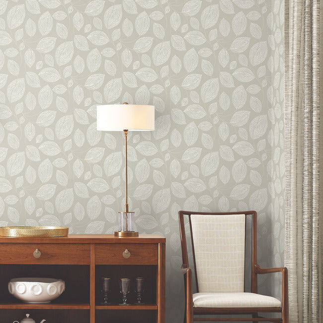 contoured-leaves-wallpaper-taupe-york-wallcoverings-ev3922