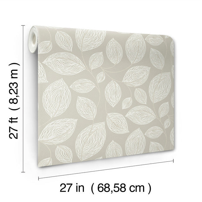 contoured-leaves-wallpaper-taupe-york-wallcoverings-ev3922