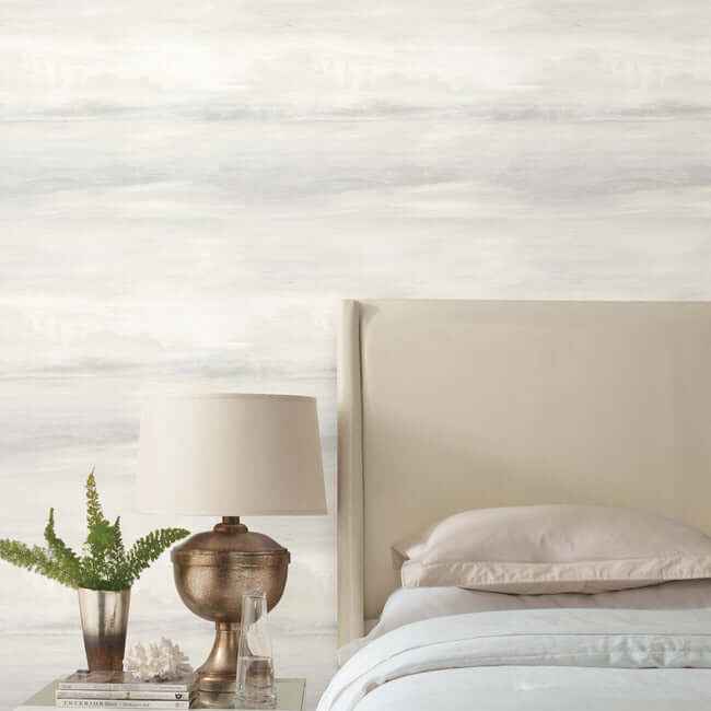 Soothing Mists Scenic White Wallpaper - York Wallcoverings - SO2430 - York Wallcoverings Wallpaper