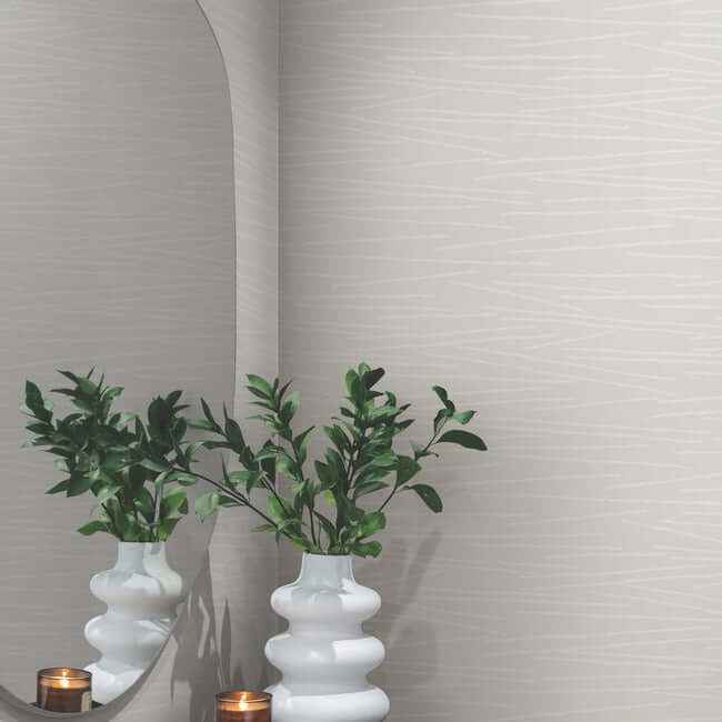 Line Horizon Grey Wallpaper - York Wallcoverings - EV3931 - York Wallcoverings Wallpaper