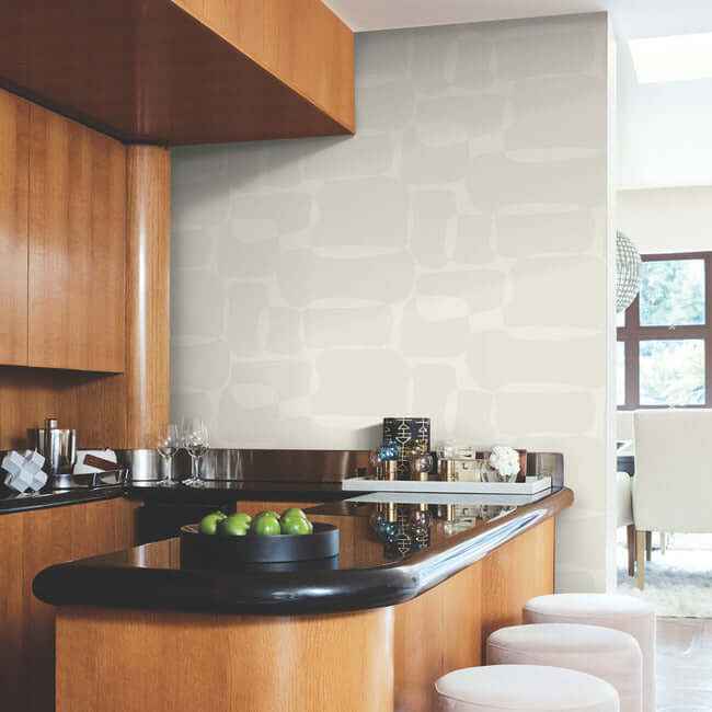 Block Caramel & Cream Wallpaper - York Wallcoverings - AG2071 - York Wallcoverings Wallpaper