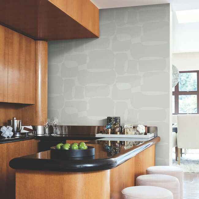 Block Grey Wallpaper - York Wallcoverings - AG2074 - York Wallcoverings Wallpaper