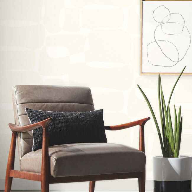 Block White & Ivory Wallpaper - York Wallcoverings - AG2072 - York Wallcoverings Wallpaper