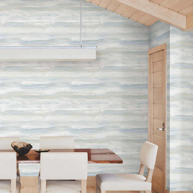 on-the-horizon-blue-yellow-wallpaper-york-wallcoverings-ag2010 - York Wallcoverings Wallpaper