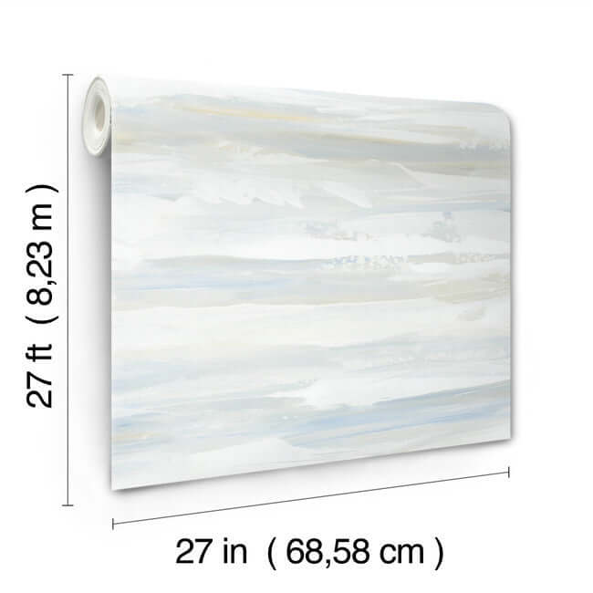 on-the-horizon-blue-yellow-wallpaper-york-wallcoverings-ag2010 - York Wallcoverings Wallpaper