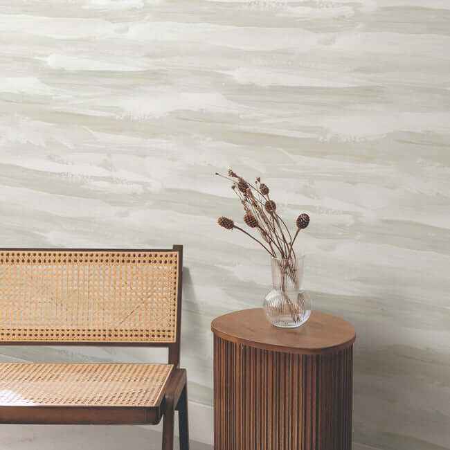 On The Horizon Neutral Wallpaper - York Wallcoverings - AG2012
