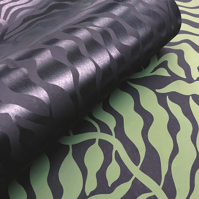 fern-fronds-black-wallpaper-york-wallcoverings-ag2062 - York Wallcoverings Wallpaper