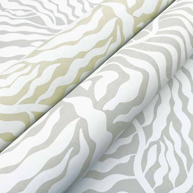 fern-fronds-grey-white-wallpaper-york-wallcoverings-ag2064 - York Wallcoverings Wallpaper
