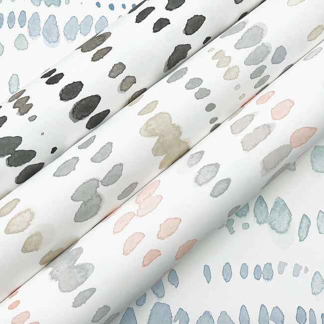 Dewdrops Black & Taupe Wallpaper - York Wallcoverings - AG2046 - York Wallcoverings Wallpaper