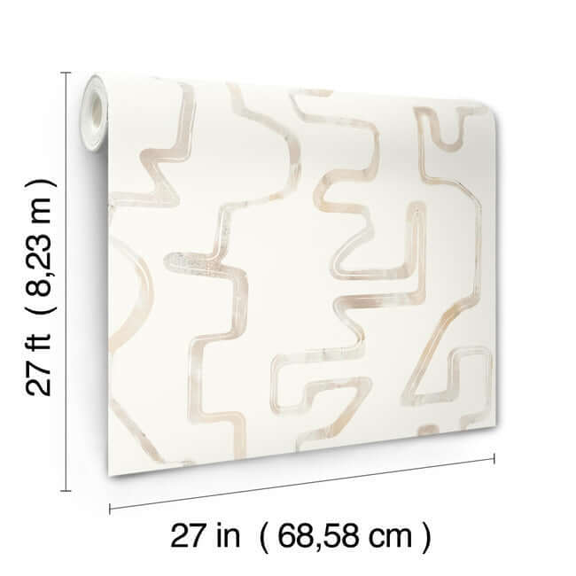 abstract-aura-caramel-cream-wallpaper-york-wallcoverings-ag2052 - York Wallcoverings Wallpaper