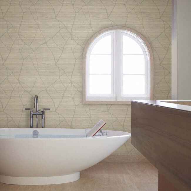 Raska Camel Wallpaper - York Wallcoverings - AG2085
