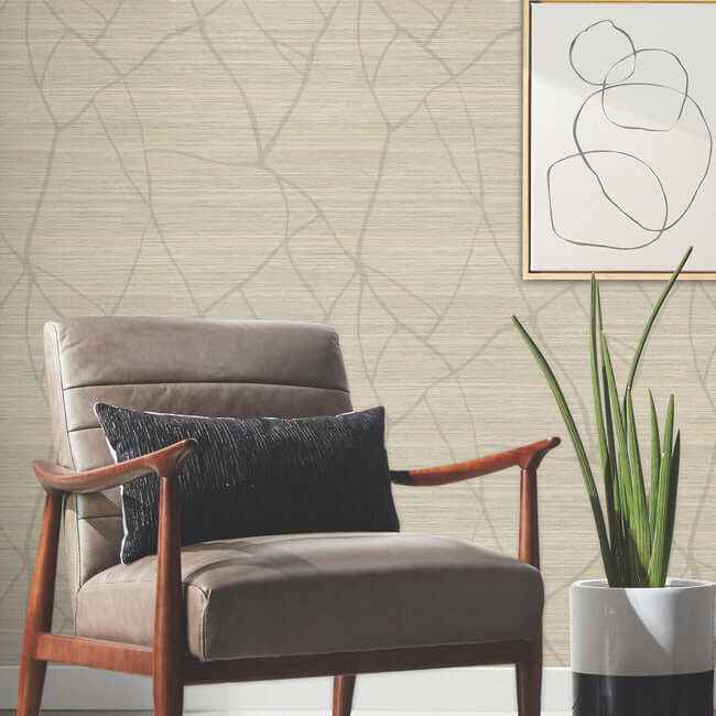 Raska Camel Wallpaper - York Wallcoverings - AG2085 - York Wallcoverings Wallpaper