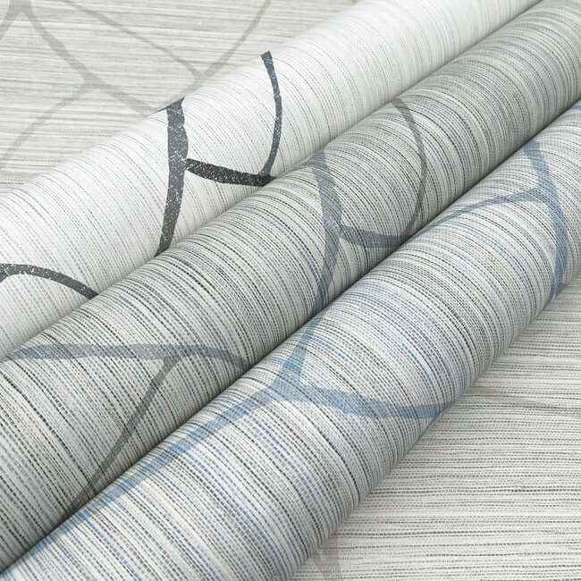 Raska Smokey Blue Wallpaper - York Wallcoverings - AG2086 - York Wallcoverings Wallpaper